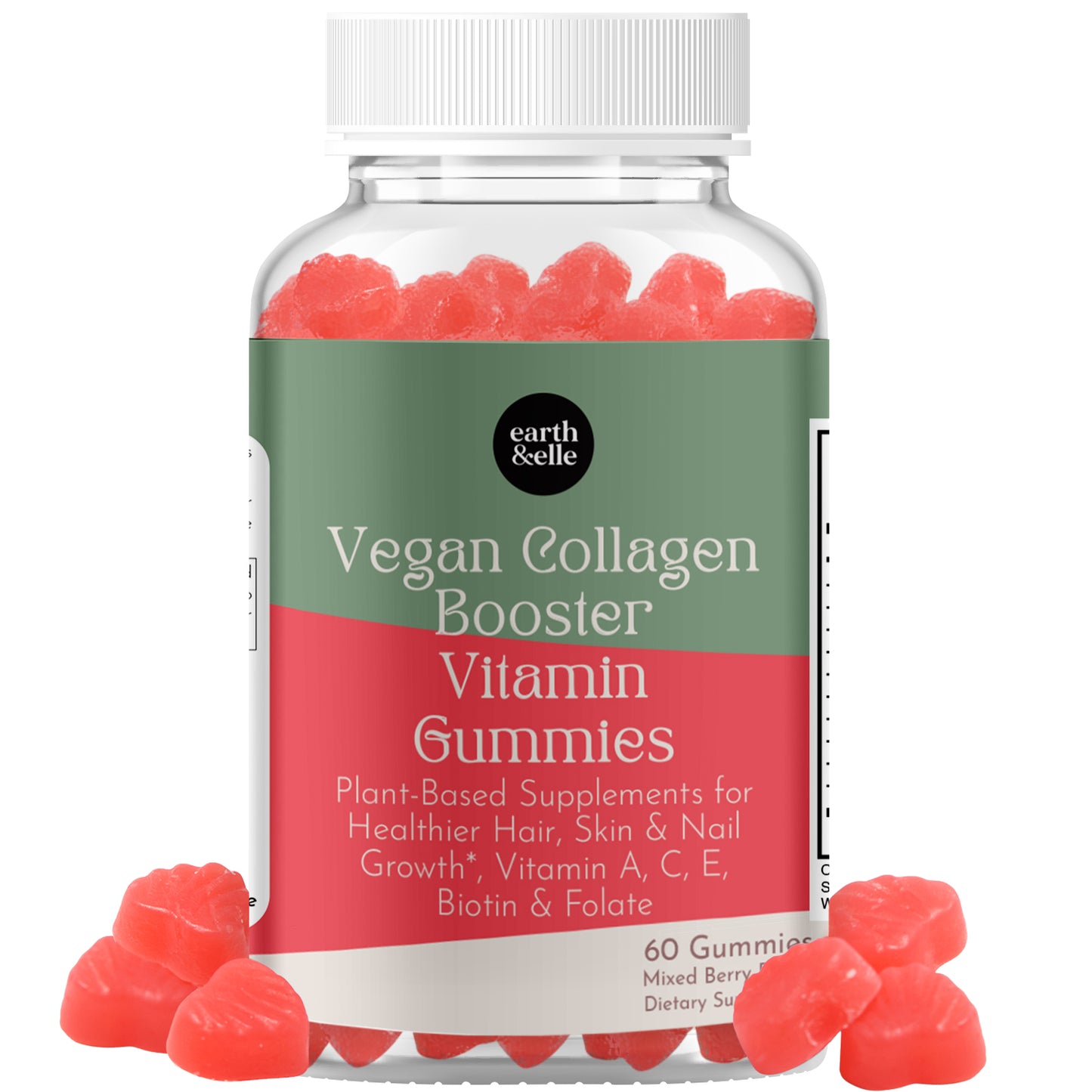 Vegan Collagen Gummies | 60 Gummies | Look and Feel Your Best—Naturally!